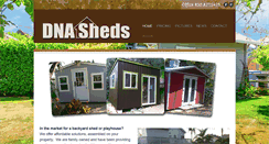 Desktop Screenshot of dnasheds.com