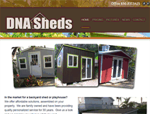 Tablet Screenshot of dnasheds.com